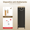 SoBuy FBT149-WN Slim Bedside Table with 2 Drawers and Shelf - White Night Table 20x35x60 cm