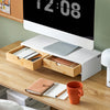 SoBuy Υποστήριξη για οθόνη παρακολούθησης PC Desk Organizer Desk Relzo με 2 συρτάρια BBF02