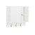 SoBuy Ταπετσαρία με 3 άγκιστρα κινητό ντουλάπι τοίχο τοίχο τοίχου ντουλάπι φαρμάκων λευκή κουζίνα 60x30x60cm bzr103-w