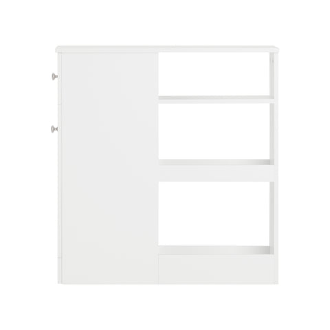 SoBuy Πινάκες εξοικονόμηση εξειδικευμένου ράφι 20 εκατοστά με τροχούς ράφι κουζίνα κουζίνα λευκή καρτέλα λευκή κάρτα 20x65x70cm BZR106-W