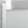 SoBuy Mobile Sublavabo Bath Cabinet Base για νεροχύτη με 2 λευκές πόρτες 60x30x60cm BZR108-W