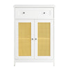 SoBuy Βασικό ντουλάπι για μπάνιο ή είσοδο, με δύο γιατρούς στο ντουλάπι μπάνιου με μπάνιο με συρτάρι 60x35x88cm BZR120-W