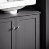 SoBuy Υπουργικό συμβούλιο μπάνιο με 2 L60*P30*A60 cm, BZR18-III-DG