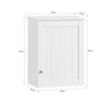 SoBuy Τοίχο τοίχου ή κουζίνα μπάνιου L40*P23*A52 cm, White BZR19-W