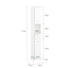 SoBuy Υψηλό ντουλάπι μπάνιου 35x30x170cm BZR112-DG (αντίγραφο)