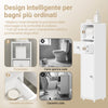 SoBuy Space-saving paper roll holder 23x20x100cm FRG177-W