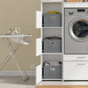 SoBuy BZR232-W Colonna Salvaspazio Armadio Multiuso con 4 Ante e 3 Ripiani Aperti (immagine 7/12)