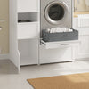 SoBuy BZR232-W Colonna Salvaspazio Armadio Multiuso con 4 Ante e 3 Ripiani Aperti (immagine 9/12)