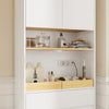 SoBuy BZR241-E-W Mobile Colonna Bagno con 3 Ante e Cassetto, Presa Elettrica, Bianco - immagine 7/12