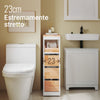 SoBuy Space-saving trolley 65x23x82cm BZR54-II-WN