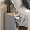 SoBuy Κομοδίνο με συρτάρι 20x60x35 cm, γκρι FBT111-HG