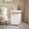 SoBuy Μικρή κρεβατοκάμαρα υπνοδωμάτιο λευκό καναπέ τραπέζι 35x40x60.5cm FBT117-W