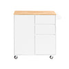SoBuy Credenza με τροχούς 105x46x92 cm fkw126-ww (αντίγραφο)