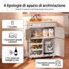 SoBuy Carrello cucina grigia con ruote 67x38x87cm FKW45-HG (Copy)