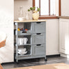 SoBuy Κουζίνα κουζίνας με 3 συρτάρια και 1 Cestino L68*P38*A85 cm FKW79-HG