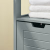 SoBuy Μπάνιο ντουλάπι ντουλάπι μπάνιο εξοικονόμηση γκρι L30*P30*A90 cm FRG127-SG
