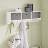 SoBuy Εισαγωγή μπρελόκ στο τοίχο Attaccapanni da Wall White FRG282-W
