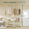 SoBuy Γκαρνταρόμπα 195x42x295cm FRG34-II-W