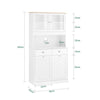 SoBuy Υψηλή πίστη στην Hevea 75x40x175cm FSB76-W (αντίγραφο)