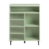 SoBuy Credenza με συρόμενη πόρτα σε γυαλί, συρτάρι, ντουλάπι κουζίνας, μπότα εισόδου, πράσινο, 70x33x90cm fsb61-gr