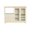SoBuy Buffet Credenza με 2 πόρτες σε κινητά κουζίνα κινητό κινητό φούρνο μικροκυμάτων 120x40x90cm FSB81-MI