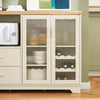 SoBuy Buffet Credenza με 2 πόρτες σε κινητά κουζίνα κινητό κινητό φούρνο μικροκυμάτων 120x40x90cm FSB81-MI