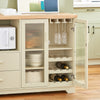 SoBuy Buffet Credenza με 2 πόρτες σε κινητά κουζίνα κινητό κινητό φούρνο μικροκυμάτων 120x40x90cm FSB81-MI