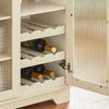 SoBuy Buffet Credenza με 2 πόρτες σε κινητά κουζίνα κινητό κινητό φούρνο μικροκυμάτων 120x40x90cm FSB81-MI
