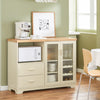 SoBuy Buffet Credenza με 2 πόρτες σε κινητά κουζίνα κινητό κινητό φούρνο μικροκυμάτων 120x40x90cm FSB81-MI