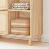 SoBuy Credenza με 2 συρόμενες πόρτες διακοσμητικό πλακάκι φυσική πλευρική κονσόλα 80x35x87cm fsb87-n