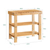 SoBuy Επιβίβαση, μπότα εισόδου, L50*P29*A45 cm, FSR02-K-N BAMBOO