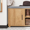 SoBuy Scarp με 2 συρτάρια, πάγκο με χώρο αποθήκευσης, πάγκο εισόδου, φυσικό χρώμα 110x35x47cm FSR148-N