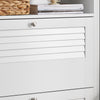 SoBuy Scarper με 2 πόρτες και 4 ράφια, με πρόσθετο διαμέρισμα για παπούτσια ράφι παπουτσιών λευκό, L80*P25*A108, FSR152-W