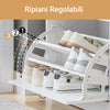 SoBuy Παπούτσια παπουτσιών με γκρι κάθισμα FSR16-HG