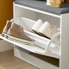 SoBuy Ράφι παπουτσιών Cassapanca με L60*P24*A47 cm FSR16-K-W
