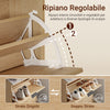 SoBuy FSR212-N, Entrance Shoe Rack - Space-saving Slim Wooden Shoe Rack, Large Capacity for Shoes up to Size 47, Modern Nordic Design, Ideal for Corridor, Entrance, Family, Wood, 60x24x95cm
