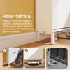 SoBuy FSR221-W Entrance Shoe Rack Space-saving Slim Shoe Rack Wooden Shoe Rack, Capacity up to Size 47, with Hooks and Open Shelf for Small Apartment Hallway Entrance White 60x19x119 cm