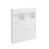 SoBuy FSR224-E-W Scarpiera Salvaspazio Bianca 4 Ante Ribaltabili (immagine 1/12)