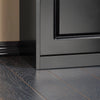 SoBuy Μαύρη βούρτσα αγκαλιά ράφι με κάθισμα fsr82-l-shch