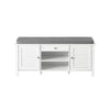 SoBuy Shoad Bench είσοδος παπούτσι παπουτσιών κάτω από το δοχείο πάγκου 107x35x50 cm FSR83-W