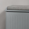 SoBuy Scarp με μαξιλάρι πτερυγίων και παπουτσιών, 62x46x26 cm fsr98-hg