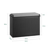 SoBuy Scarp με μαξιλάρι πτερυγίων και παπουτσιών, 62x46x26 cm fsr98-sh
