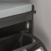 SoBuy Scarp με μαξιλάρι πτερυγίων και παπουτσιών, 62x46x26 cm fsr98-sh