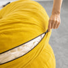 SoBuy FST100-Y Poltrona relax gialla con poggiapiedi (immagine 9/12)