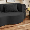 SoBuy FST101-SCH Divano Letto 2 Posti Pieghevole con 2 Cuscini, Nero - immagine 7/12