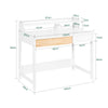 SoBuy Γραφείο με συρτάρι 60x40x76cm FWT43-W (αντίγραφο)