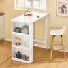 SoBuy BIC Counter Tall Table από Bar Penisola White Kitchen με FWT17-W ράφια