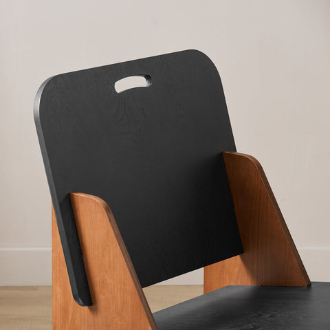 SoBuy Καρέκλα κουζίνας με μπαρ μπαρ καρέκλα σκαμνί σκαμνί μαύρο 45x53x77.5cm hfst03-shch