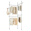 SoBuy Ρυθμιζόμενη γκαρνταρόμπα 244x27x270cm KLS03-HG