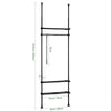 SoBuy Modular ντουλάπα Cabinet Ρυθμιζόμενη ντουλάπα Black KLS07-SCH